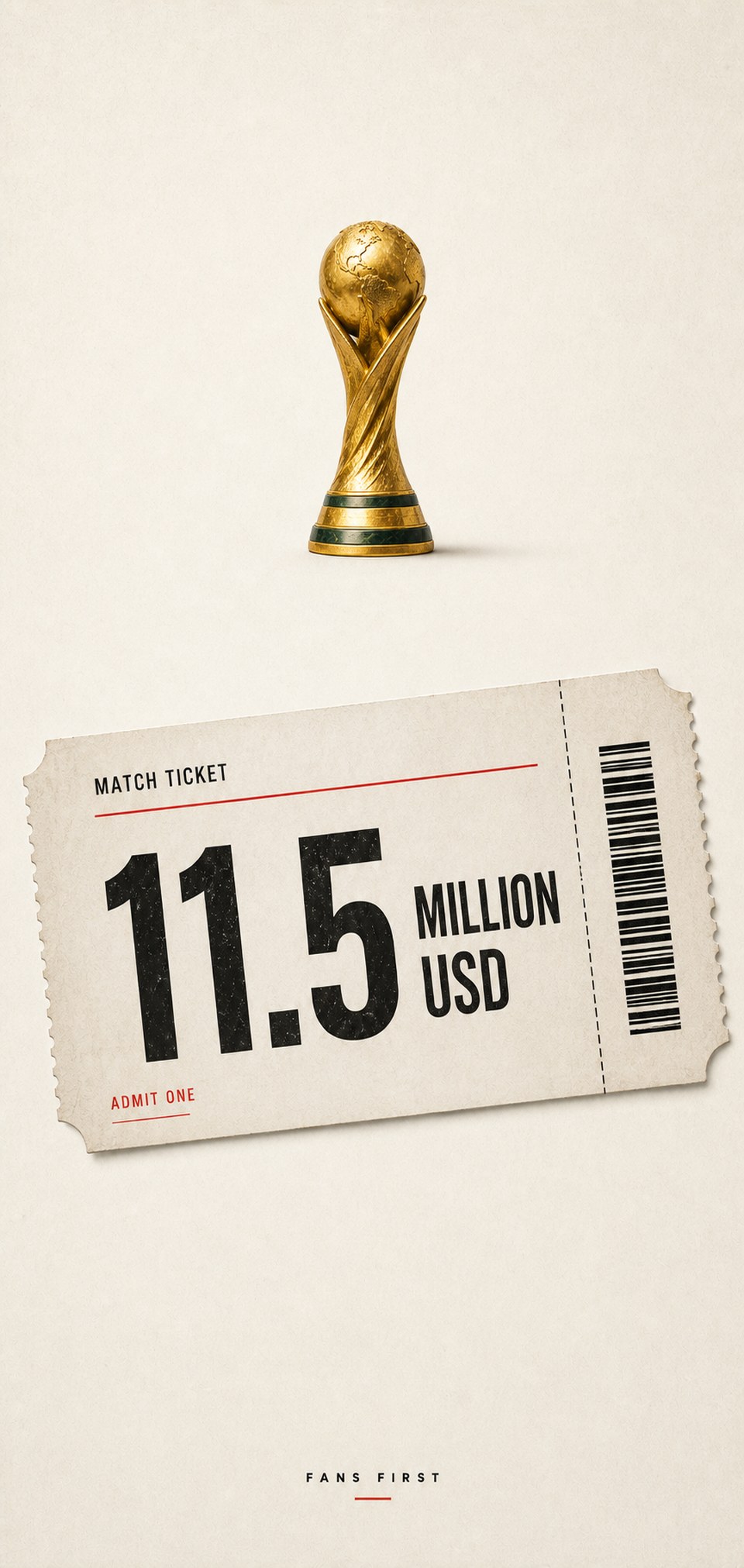 Poster for the Make the 2026 World Cup Fans First petition